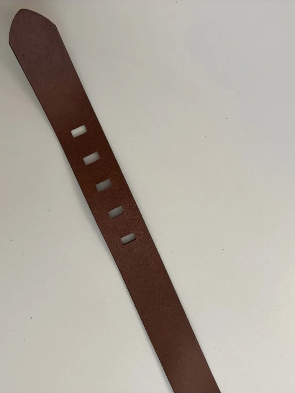 Banana Republic Belt Leather Metal Buckle Square Classic Brown Camel Gold